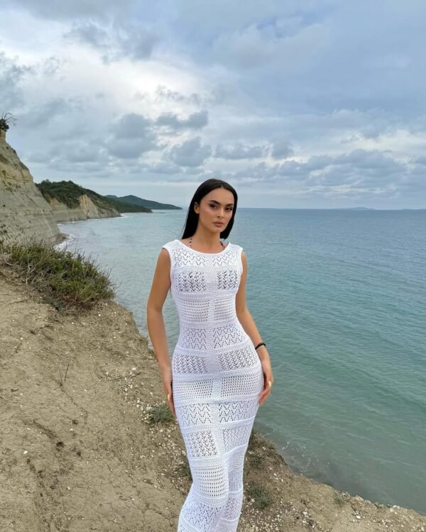 fustan i gjatë rrjetë
