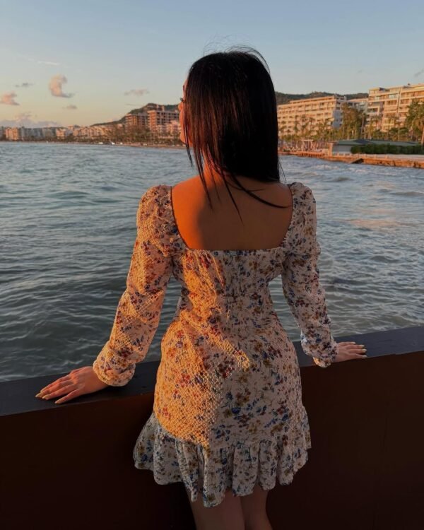 fustan off shoulder me lule