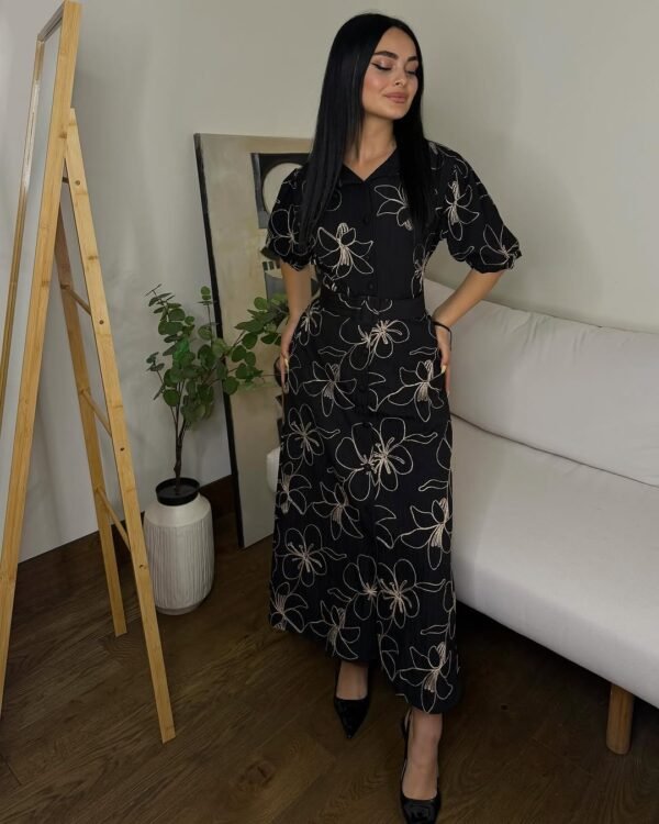 fustan i gjatë me print floral
