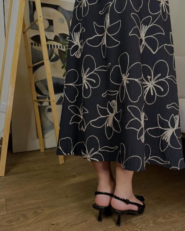 fustan i gjatë me print floral