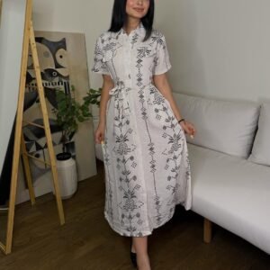 fustan elegant me vija etnike