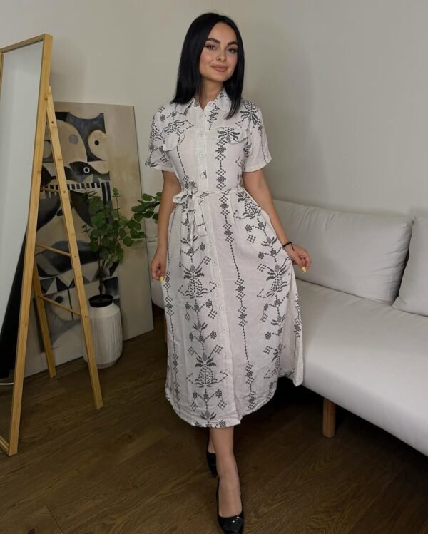 fustan elegant me vija etnike