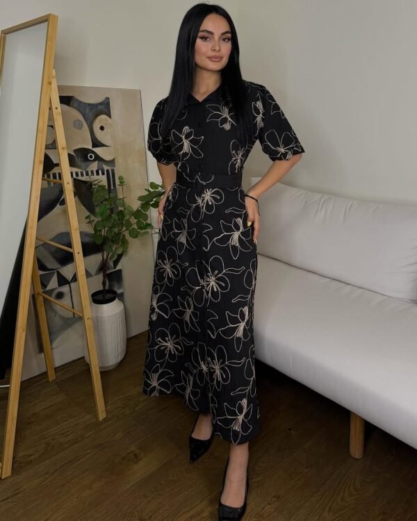 fustan i gjatë me print floral